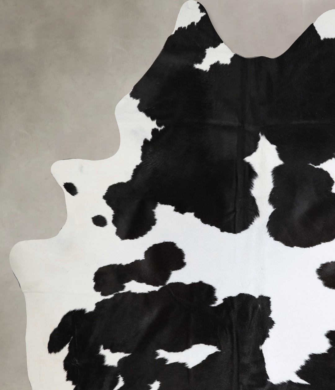 Black and White XX-Large Brazilian Cowhide Rug 8'0"H x 6'6"W #A43843 b