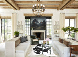 Black and White XX-Large Brazilian Cowhide Rug 8'0"H x 6'6"W #A43843 by Hudson Hides