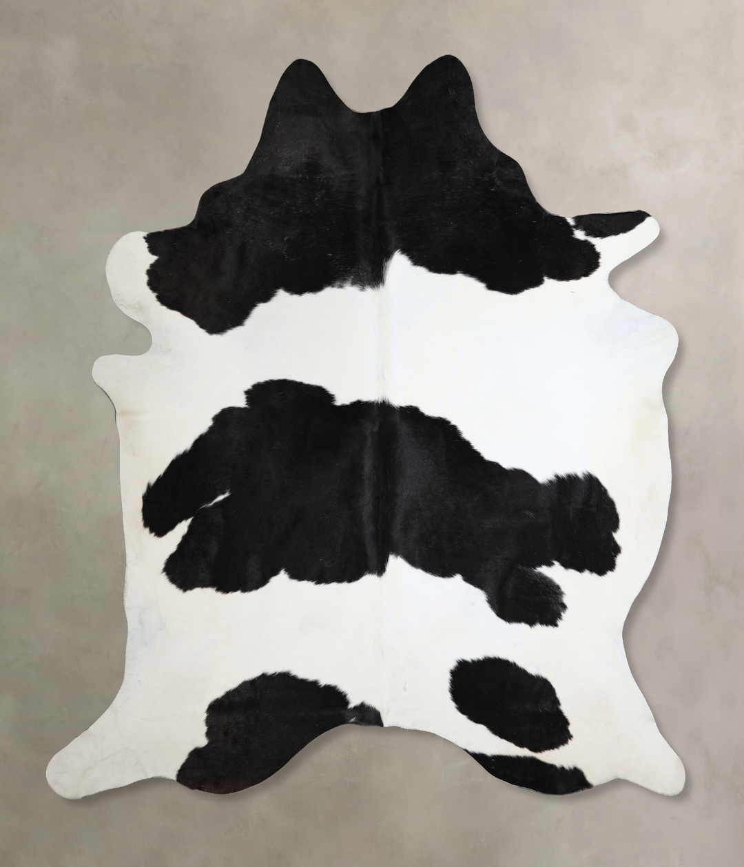 Black and White XX-Large Brazilian Cowhide Rug 8'1"H x 7'4"W #A43862 b