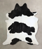 Black and White XX-Large Brazilian Cowhide Rug 8'1