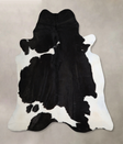 Black and White XX-Large Brazilian Cowhide Rug 7'6"H x 7'0"W #A43864 by Hudson Hides