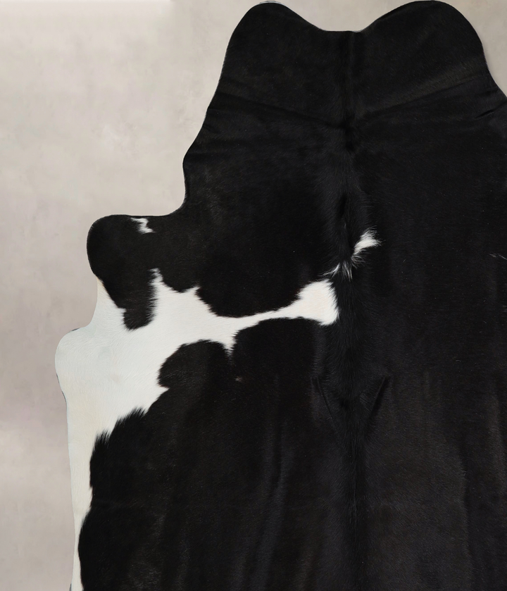 Black and White XX-Large Brazilian Cowhide Rug 7'6"H x 7'0"W #A43864 by Hudson Hides