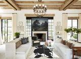 Black and White XX-Large Brazilian Cowhide Rug 7'6"H x 7'0"W #A43864 by Hudson Hides