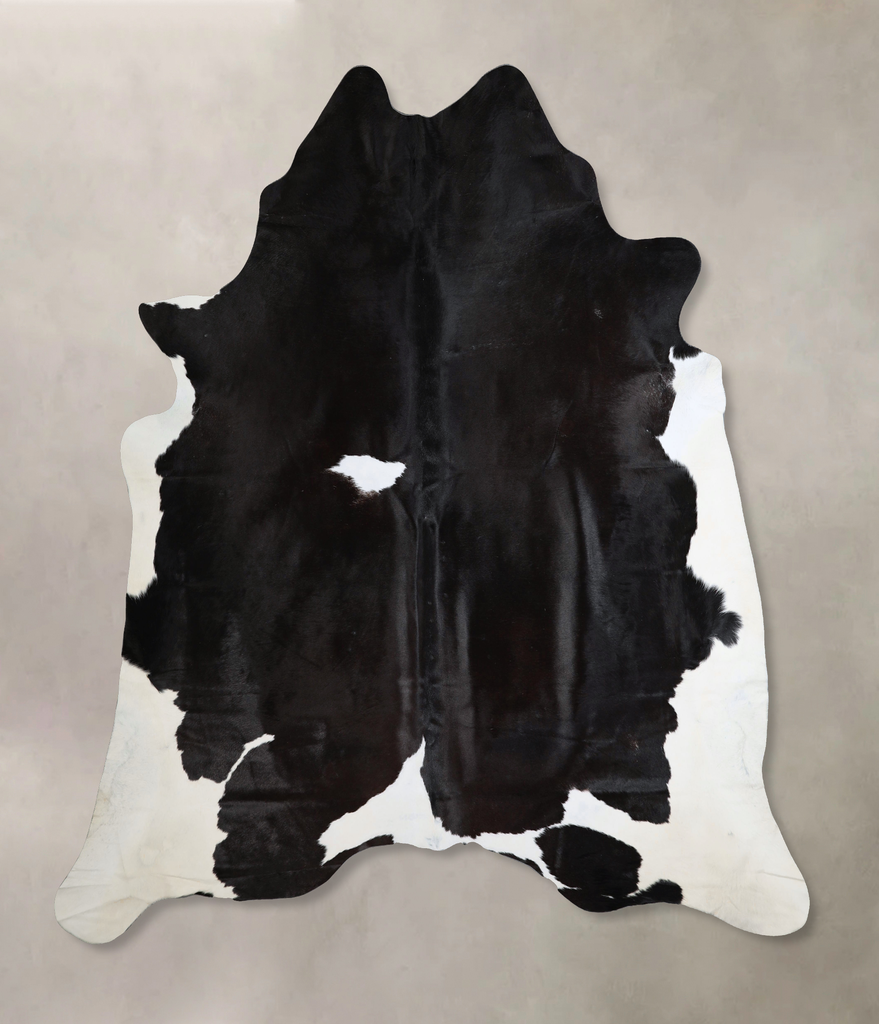 Black and White XX-Large Brazilian Cowhide Rug 8'4"H x 7'6"W #A43865 by Hudson Hides
