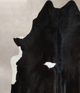 Black and White XX-Large Brazilian Cowhide Rug 8'4"H x 7'6"W #A43865 by Hudson Hides