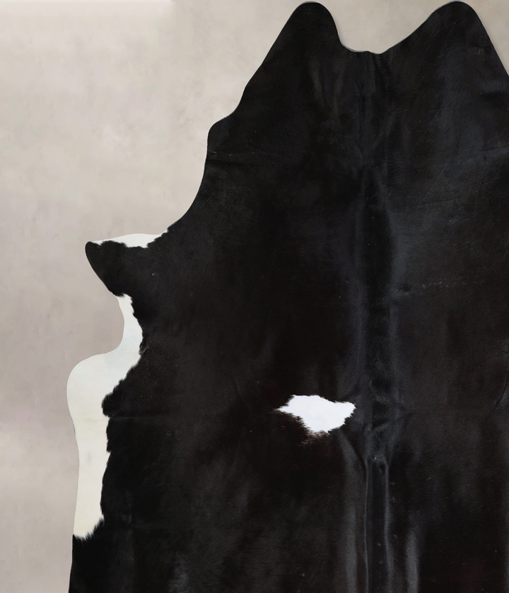 Black and White XX-Large Brazilian Cowhide Rug 8'4"H x 7'6"W #A43865 by Hudson Hides