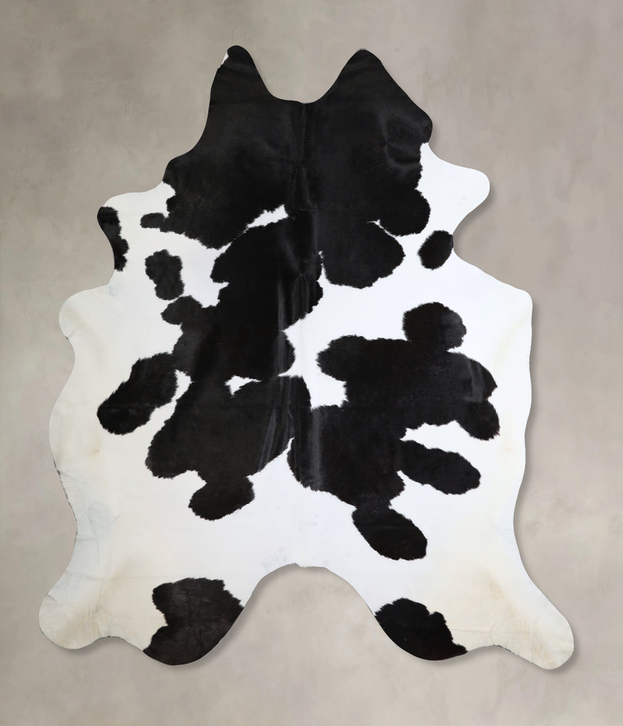 Black and White XX-Large Brazilian Cowhide Rug 8'5"H x 7'5"W #A43868 by Hudson Hides