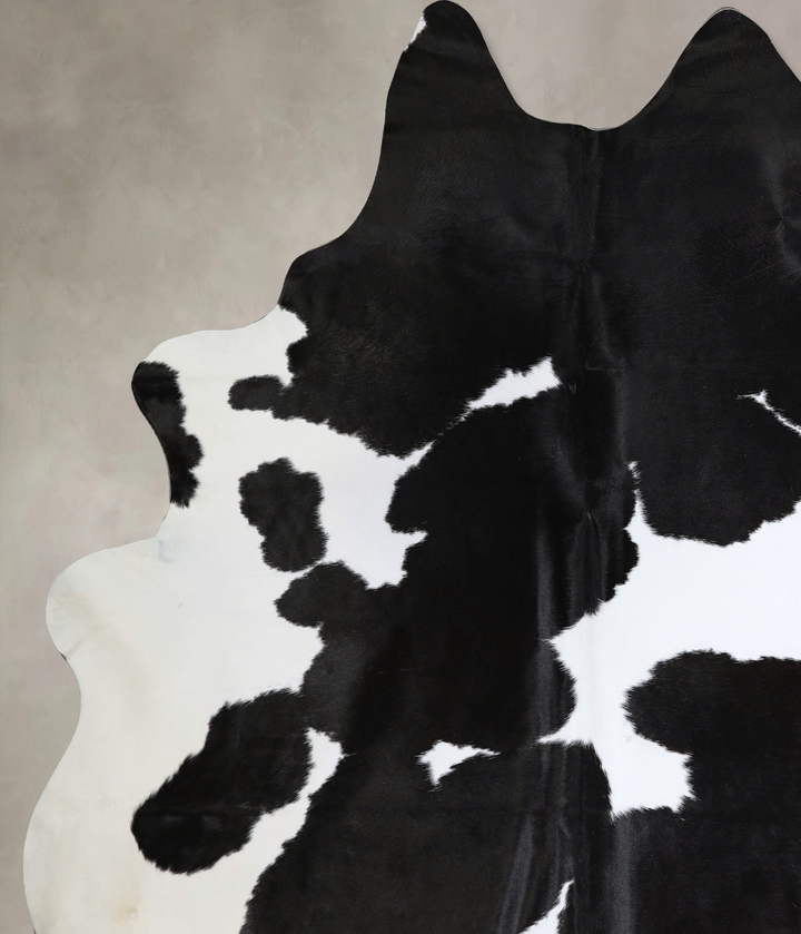 Black and White XX-Large Brazilian Cowhide Rug 8'5"H x 7'5"W #A43868 by Hudson Hides
