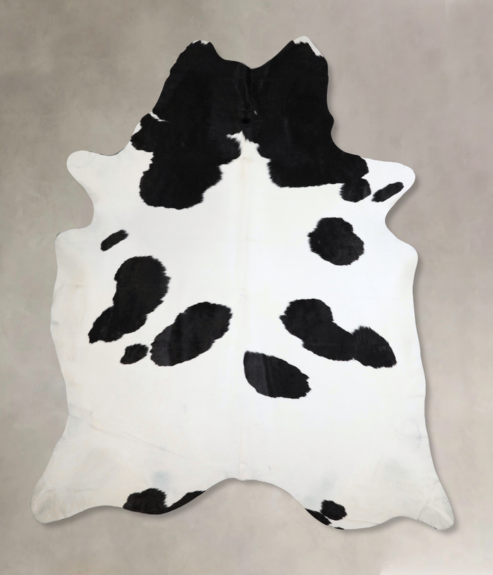 Black and White XX-Large Brazilian Cowhide Rug 8'11"H x 7'4"W #A43870 by Hudson Hides