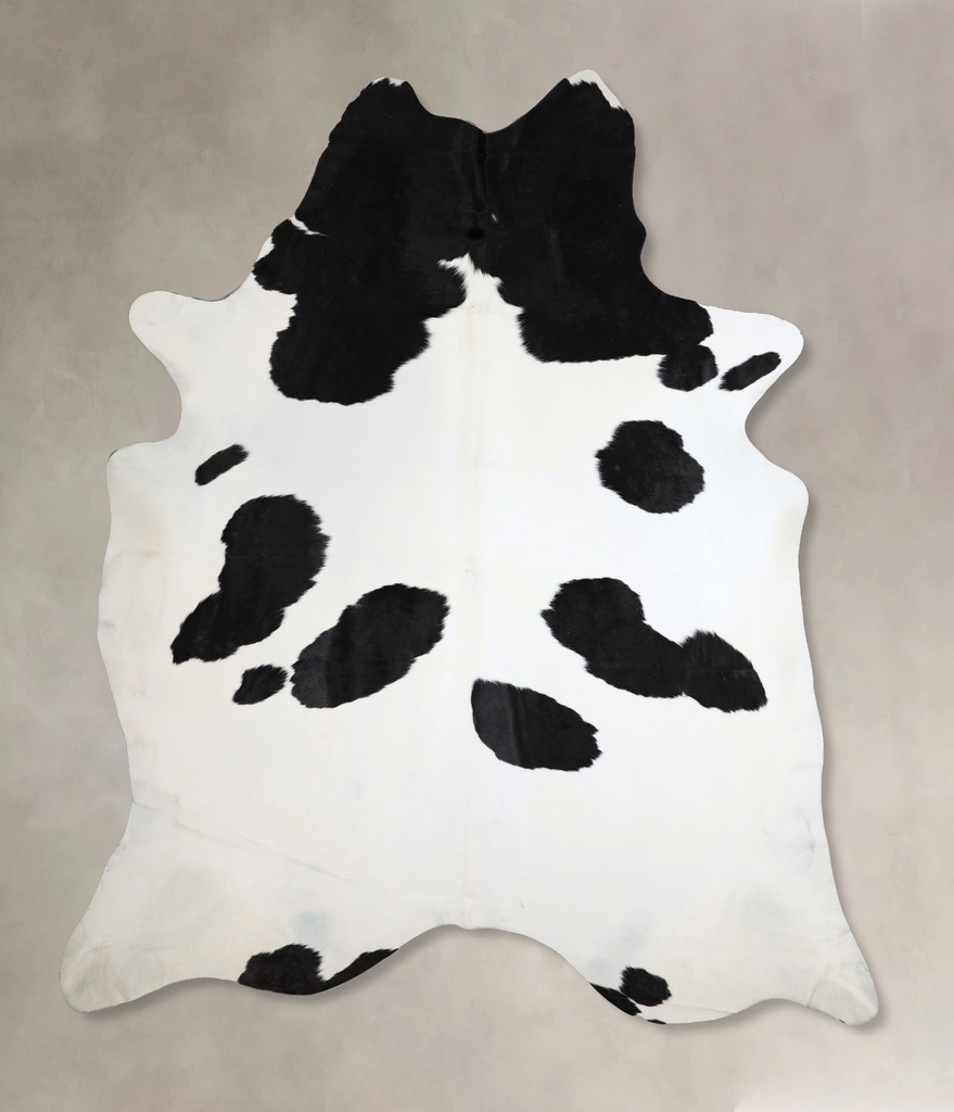 Black and White XX-Large Brazilian Cowhide Rug 8'11"H x 7'4"W #A43870 by Hudson Hides