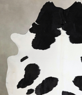 Black and White XX-Large Brazilian Cowhide Rug 8'11"H x 7'4"W #A43870 by Hudson Hides