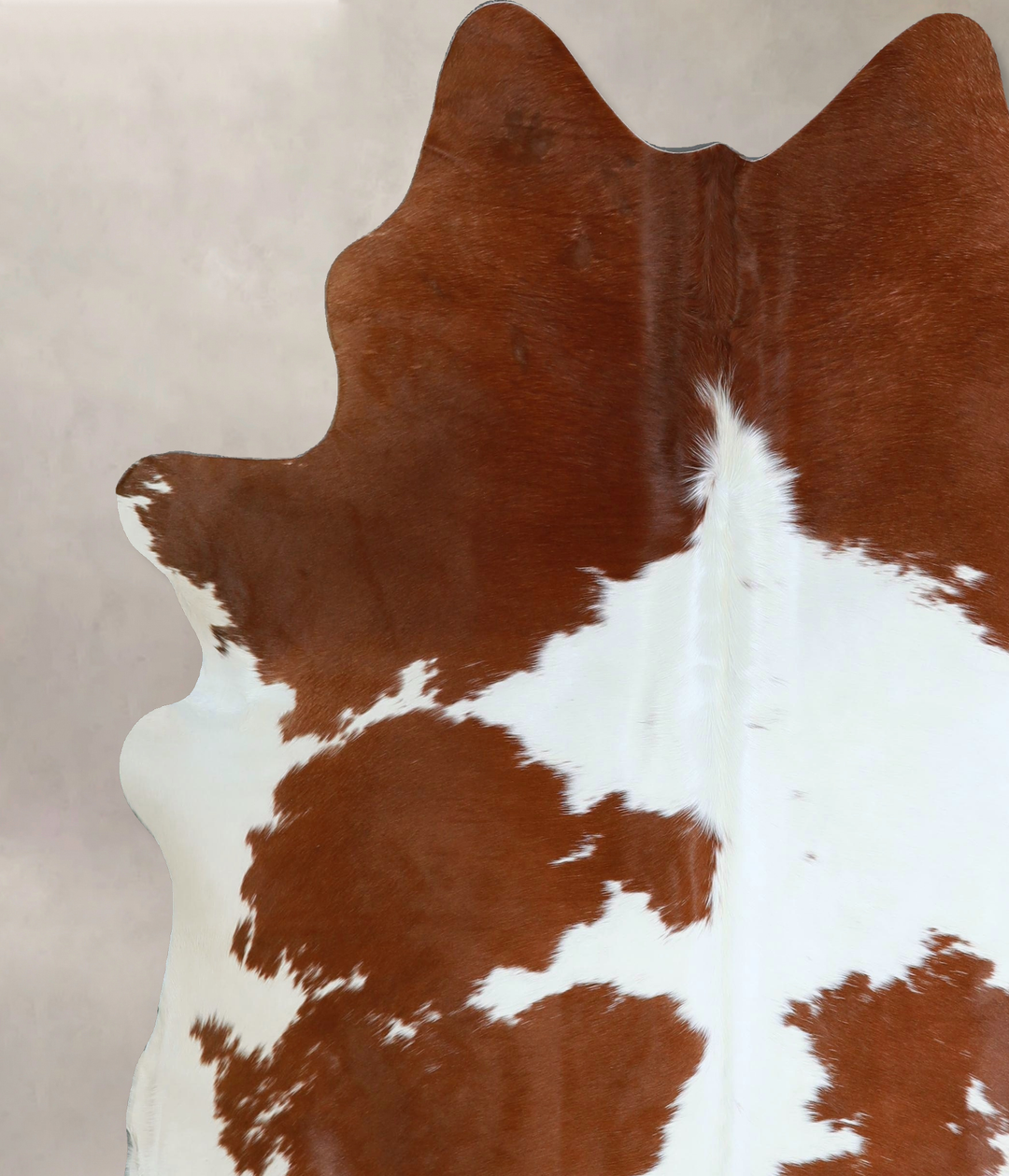 Brown and White X-Large Brazilian Cowhide Rug 7'4"H x 6'5"W #A43876 by
