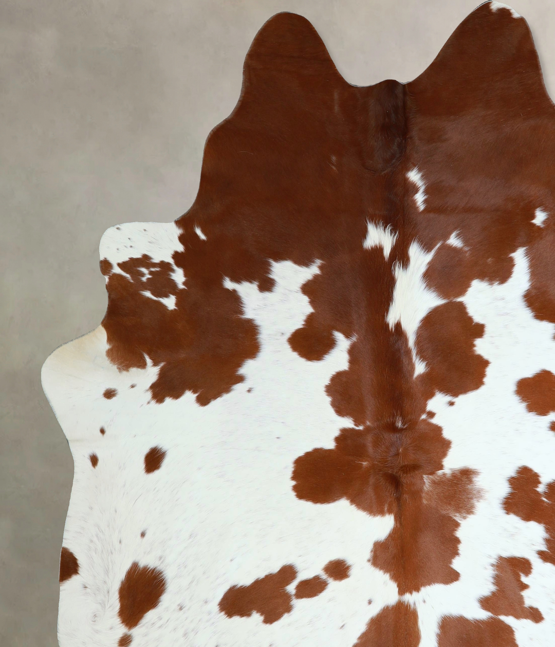 Brown and White XX-Large Brazilian Cowhide Rug 7'11"H x 6'10"W #A43878