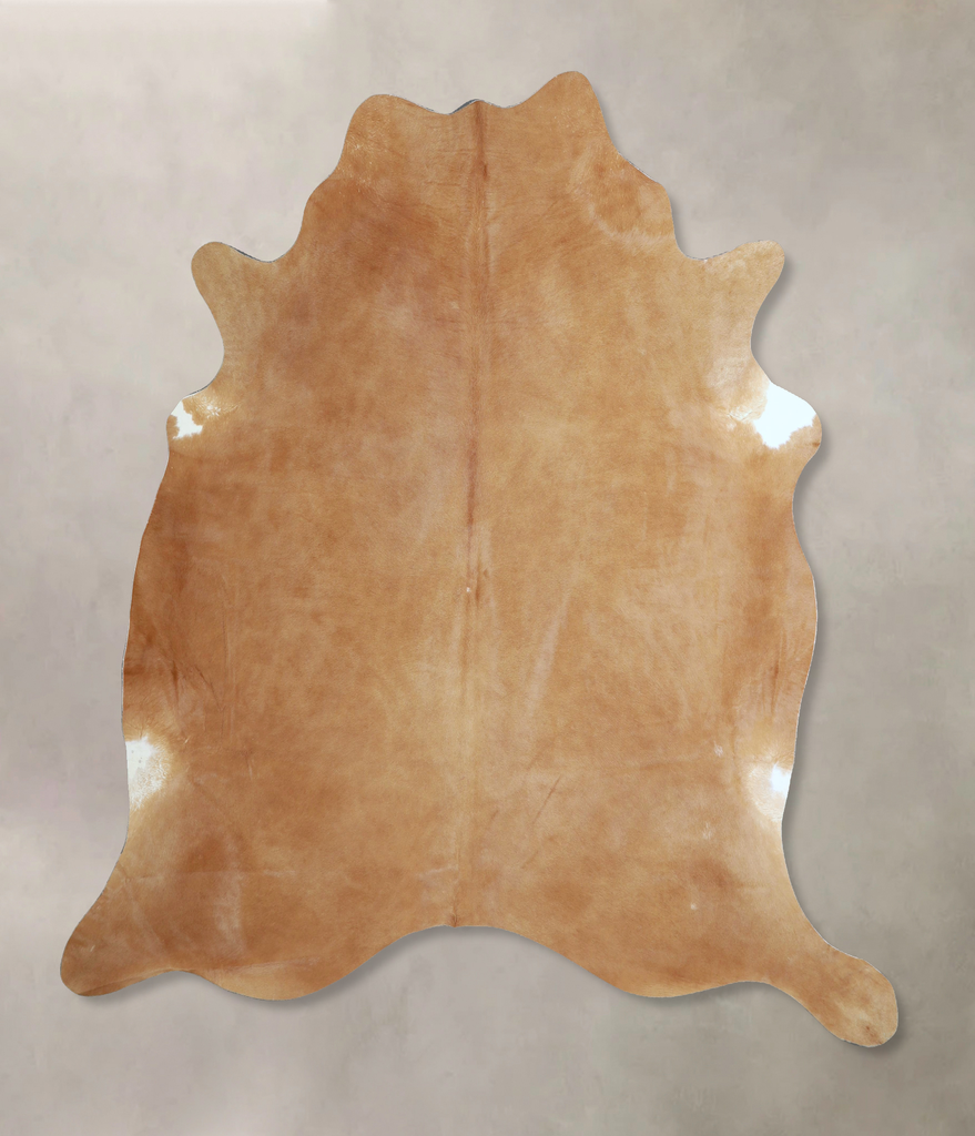 Beige X-Large Brazilian Cowhide Rug 6'11"H x 6'6"W #A43883 by Hudson Hides