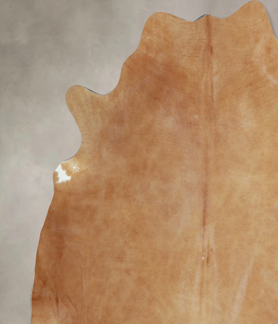 Beige X-Large Brazilian Cowhide Rug 6'11"H x 6'6"W #A43883 by Hudson H