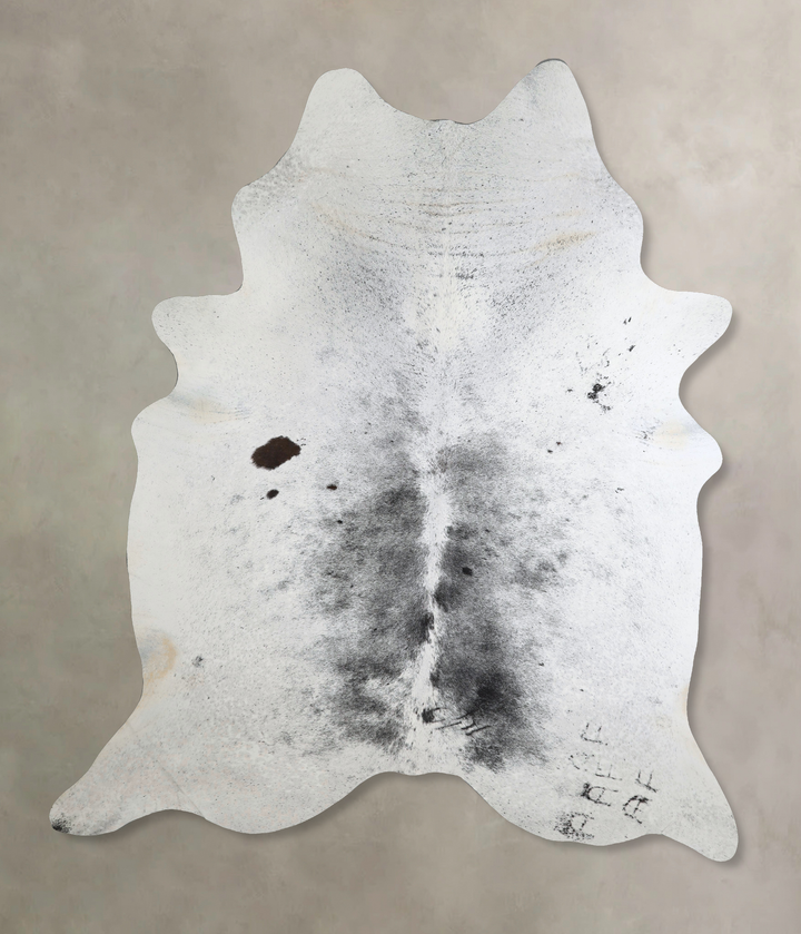 Salt and Pepper Black XX-Large Brazilian Cowhide Rug 8'6"H x 6'10"W #A43886 by Hudson Hides