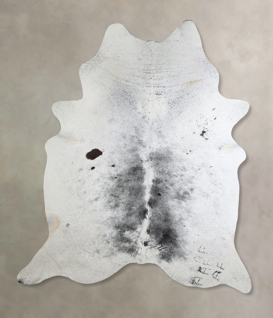 Salt and Pepper Black XX-Large Brazilian Cowhide Rug 8'6"H x 6'10"W #A43886 by Hudson Hides