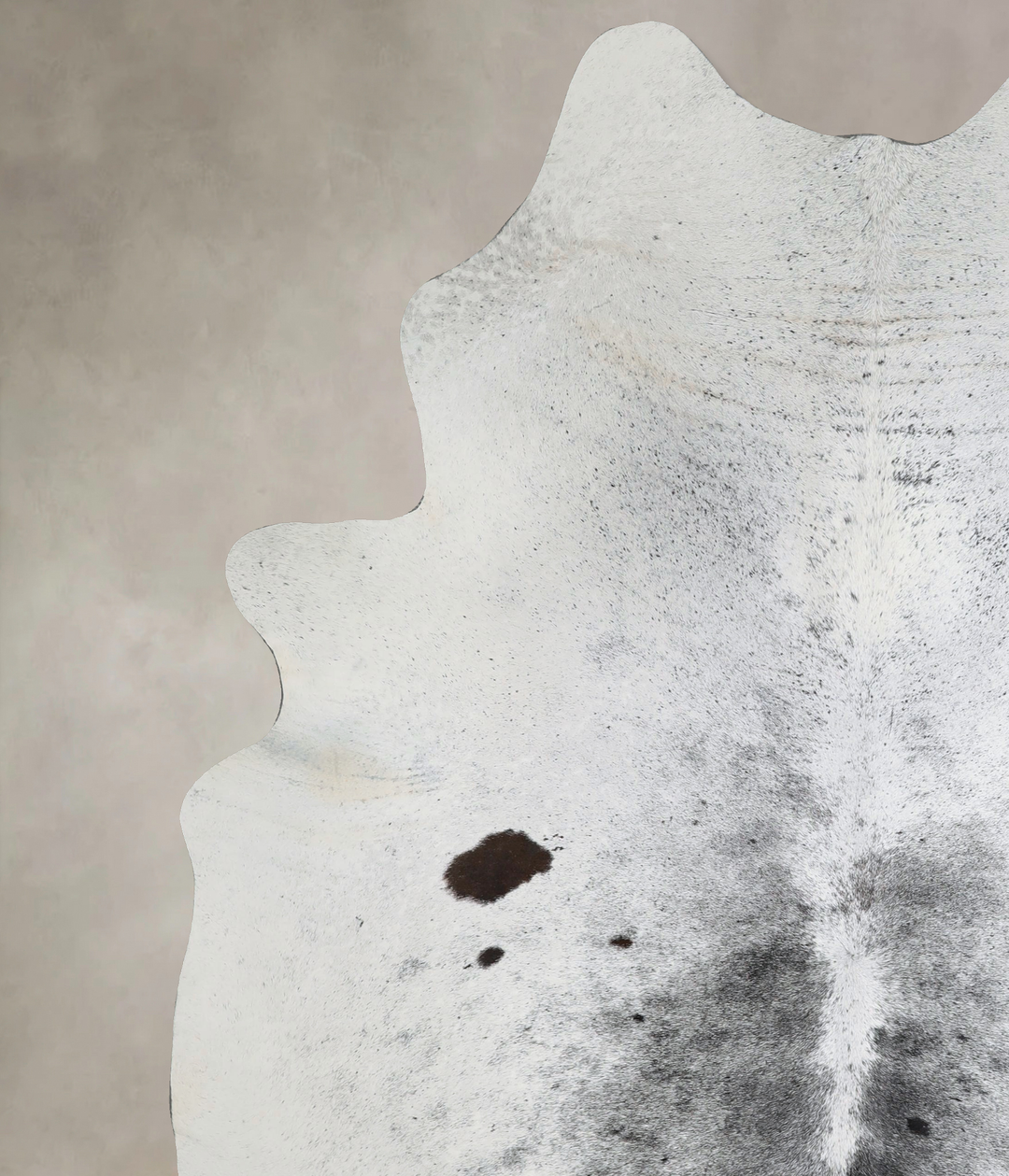 Salt and Pepper Black XX-Large Brazilian Cowhide Rug 8'6"H x 6'10"W #A