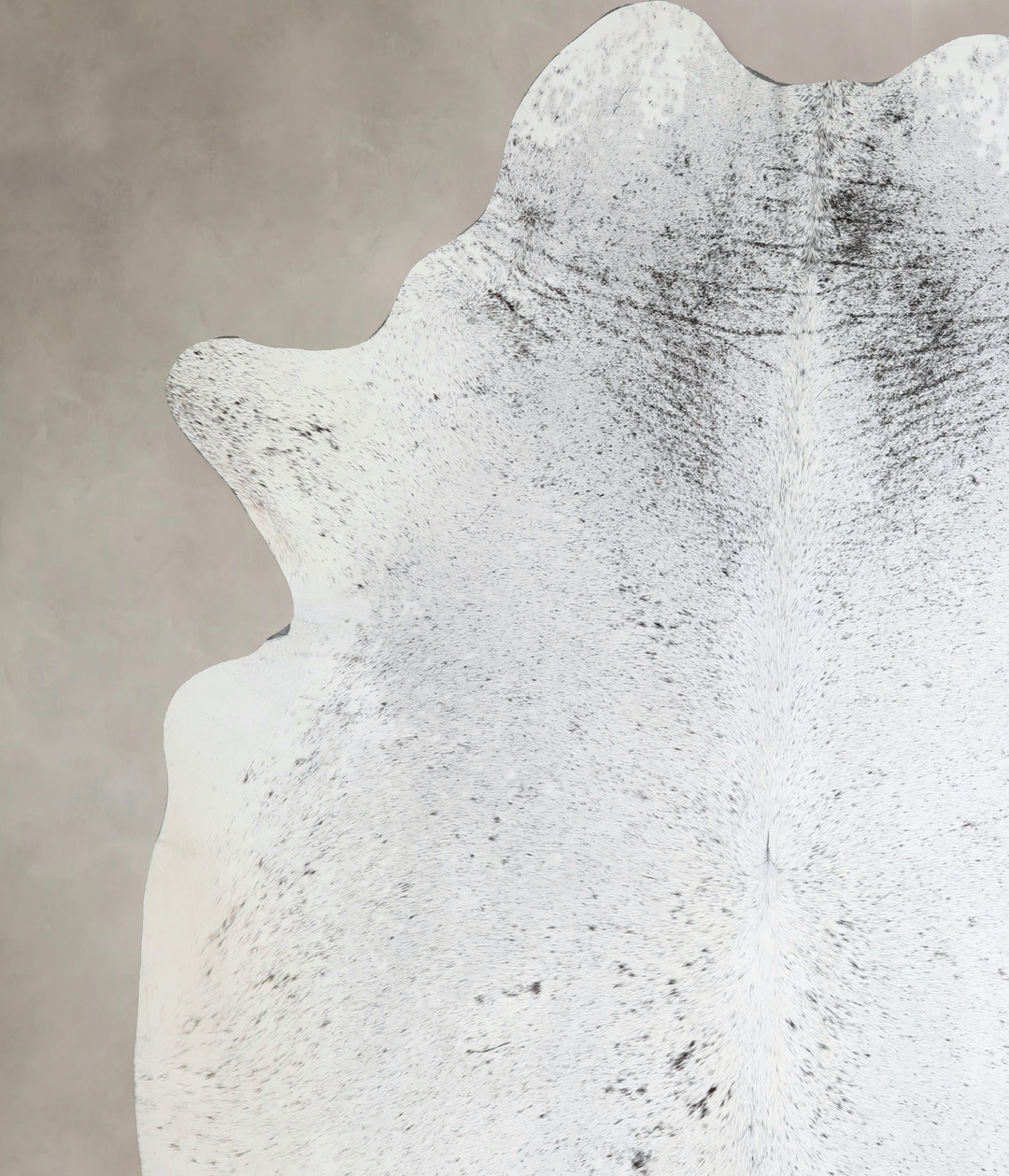 Salt and Pepper Black XX-Large Brazilian Cowhide Rug 7'11"H x 6'10"W #