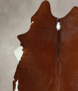Brown and White Regular XX-Large Brazilian Cowhide Rug 8'0"H x 7'0"W #A43895 by Hudson Hides