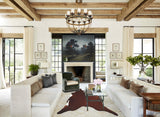 Brown and White Regular XX-Large Brazilian Cowhide Rug 8'0"H x 7'0"W #A43895 by Hudson Hides
