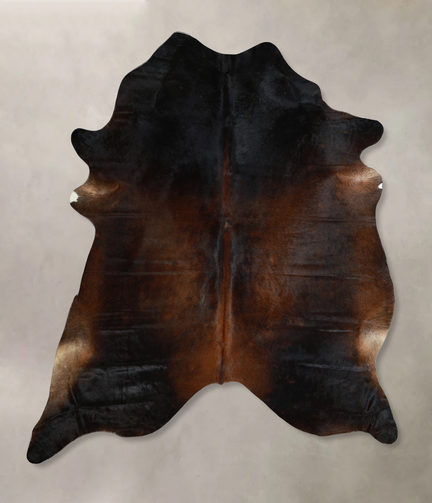 Chocolate X-Large Brazilian Cowhide Rug 7'8"H x 6'5"W #A43896 by Hudson Hides