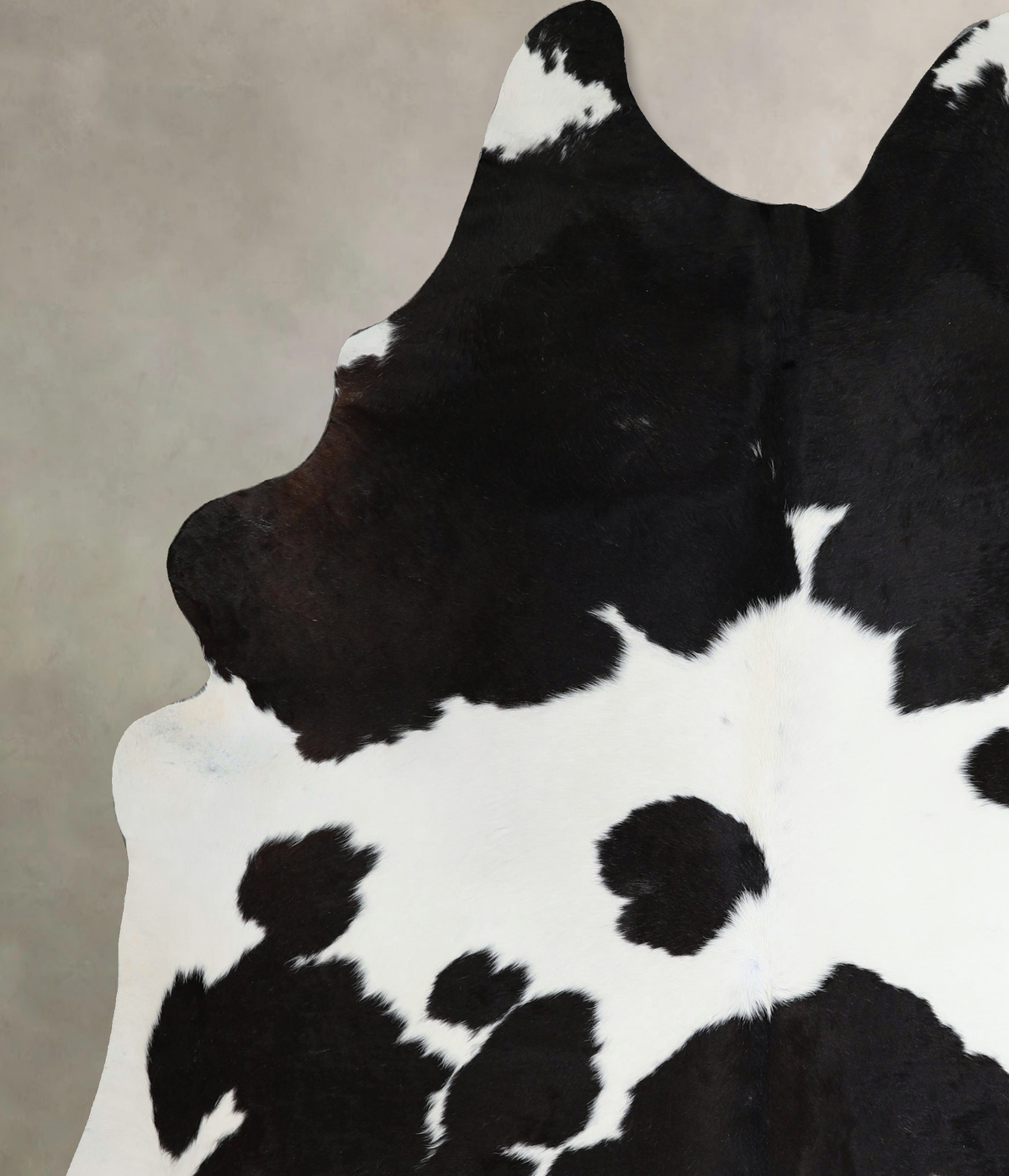 Black and White XX-Large Brazilian Cowhide Rug 8'1"H x 6'7"W #A43903 by Hudson Hides