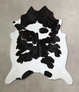 Black and White XX-Large Brazilian Cowhide Rug 7'8"H x 7'4"W #A43906 by Hudson Hides