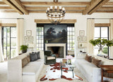 Brown and White XX-Large Brazilian Cowhide Rug 7'2"H x 7'3"W #A43907 by Hudson Hides