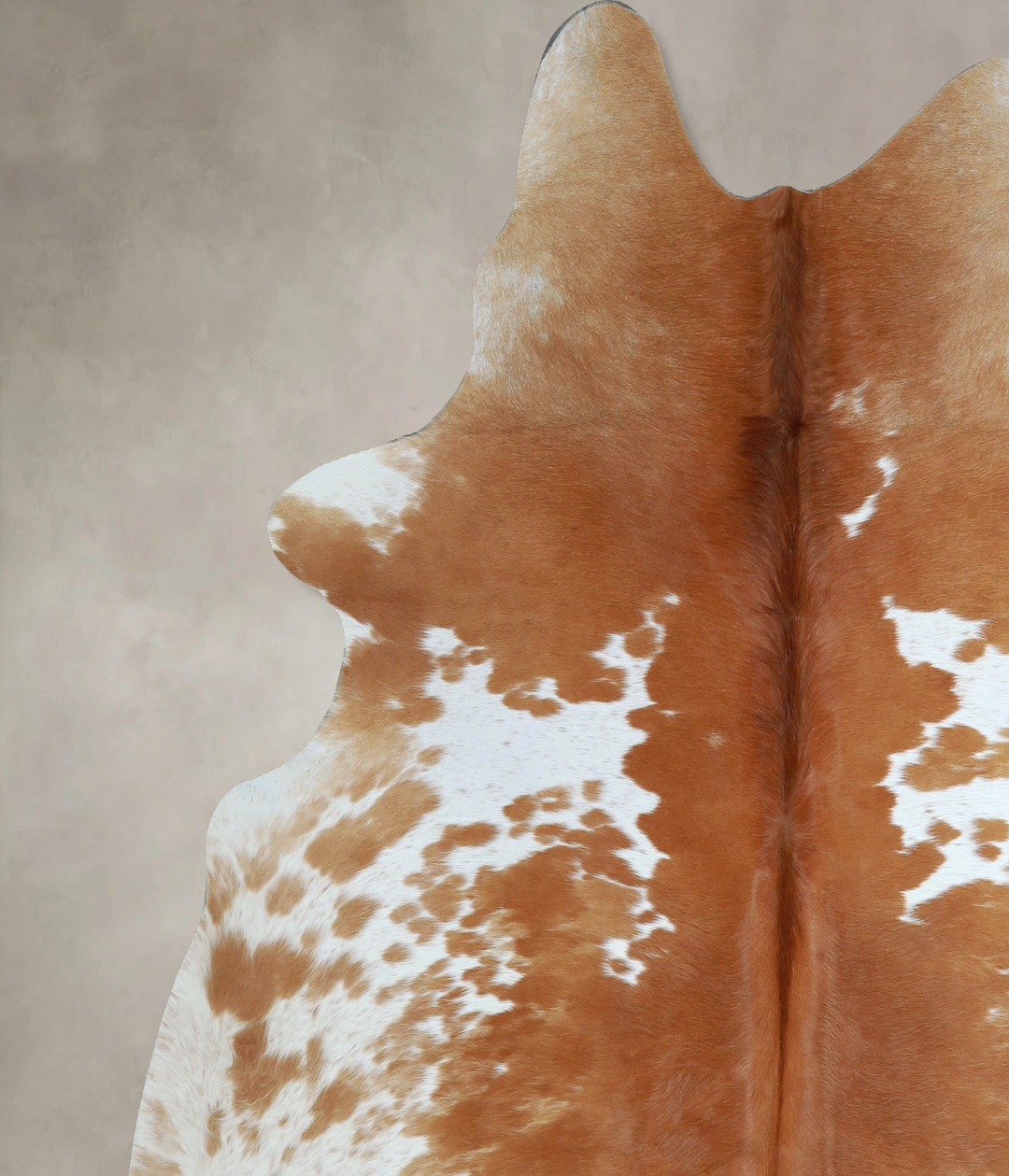Brown and White XX-Large Brazilian Cowhide Rug 7'6"H x 6'9"W #A43924 b