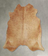Beige X-Large Brazilian Cowhide Rug 6'4"H x 6'9"W #A43929 by Hudson Hides