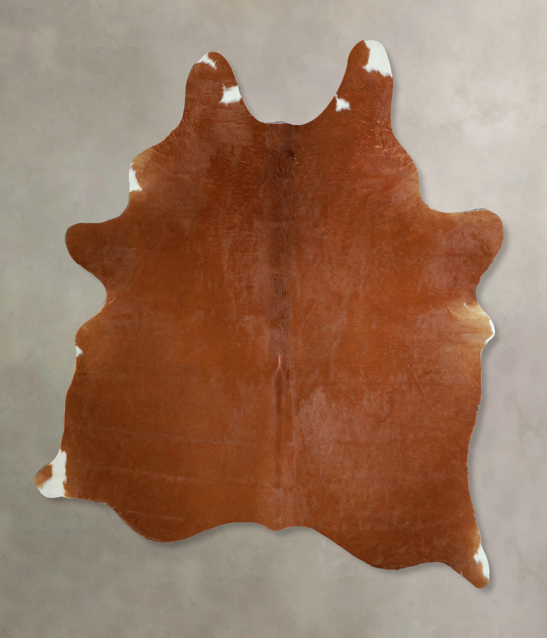 Solid Brown Cowhide Rug #A43930