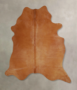 Solid Brown X-Large Brazilian Cowhide Rug 7'4"H x 6'0"W #A43936 by Hudson Hides