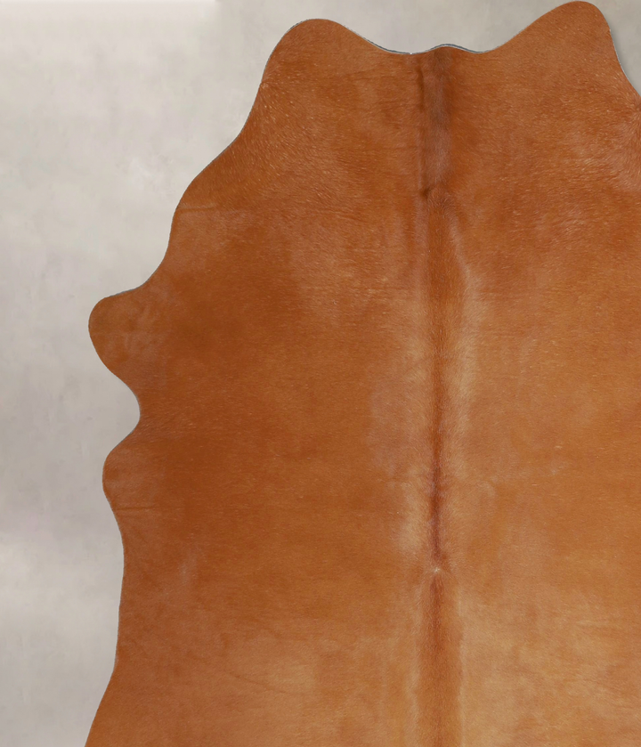 Solid Brown X-Large Brazilian Cowhide Rug 7'4"H x 6'0"W #A43936 by Hudson Hides