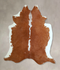 Brown and White Regular X-Large Brazilian Cowhide Rug 6'11