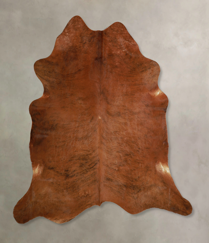 Medium Brindle X-Large Brazilian Cowhide Rug 6'9"H x 7'0"W #A43948 by Hudson Hides