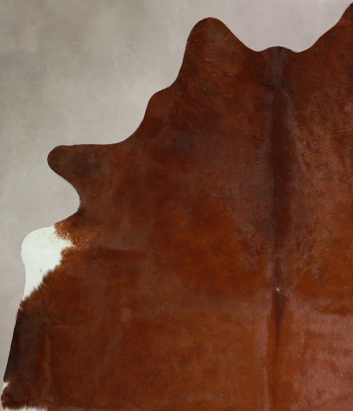 Solid Brown X-Large Brazilian Cowhide Rug 7'4"H x 6'0"W #A43951 by Hudson Hides