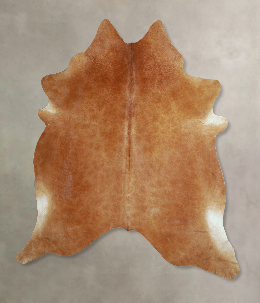 Solid Brown XX-Large Brazilian Cowhide Rug 7'9"H x 7'3"W #A43953 by Hu