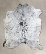 Salt and Pepper Black X-Large Brazilian Cowhide Rug 6'9"H x 6'5"W #A43957 by Hudson Hides