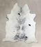 Salt and Pepper Black XX-Large Brazilian Cowhide Rug 8'3