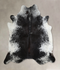 Salt and Pepper Black XX-Large Brazilian Cowhide Rug 7'6