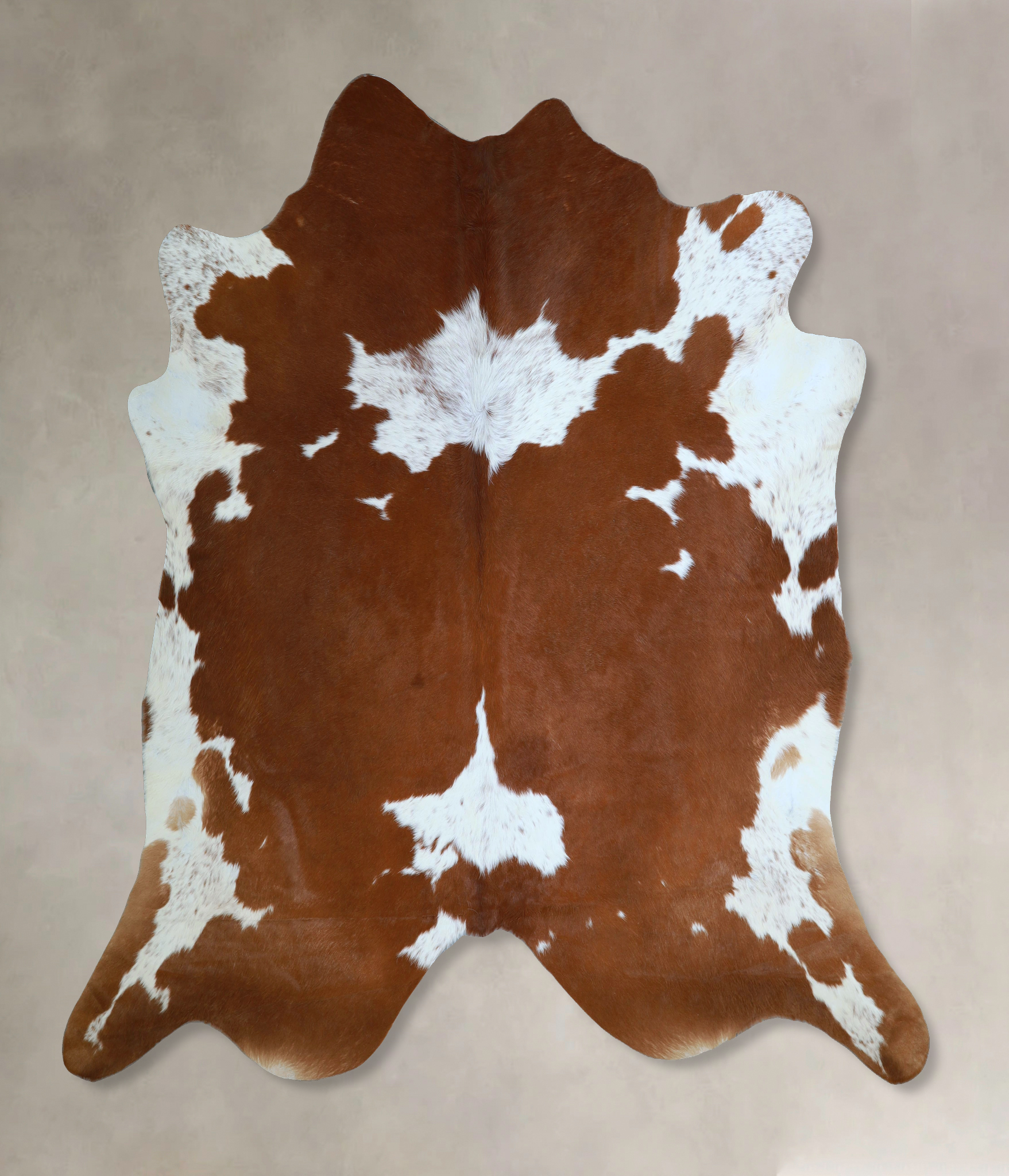Brown and White Cowhide Rug #A43989