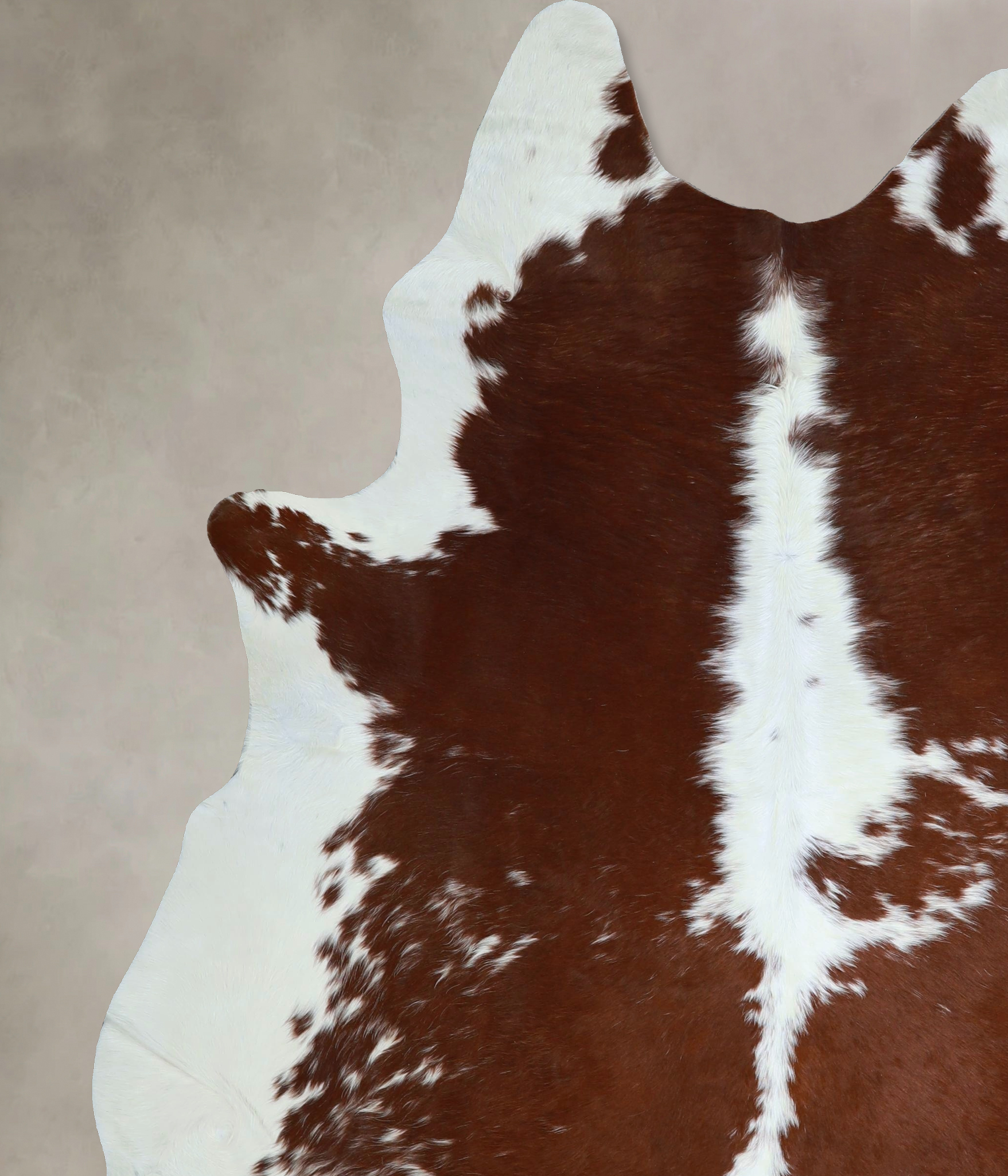 Brown and White Cowhide Rug #A43991