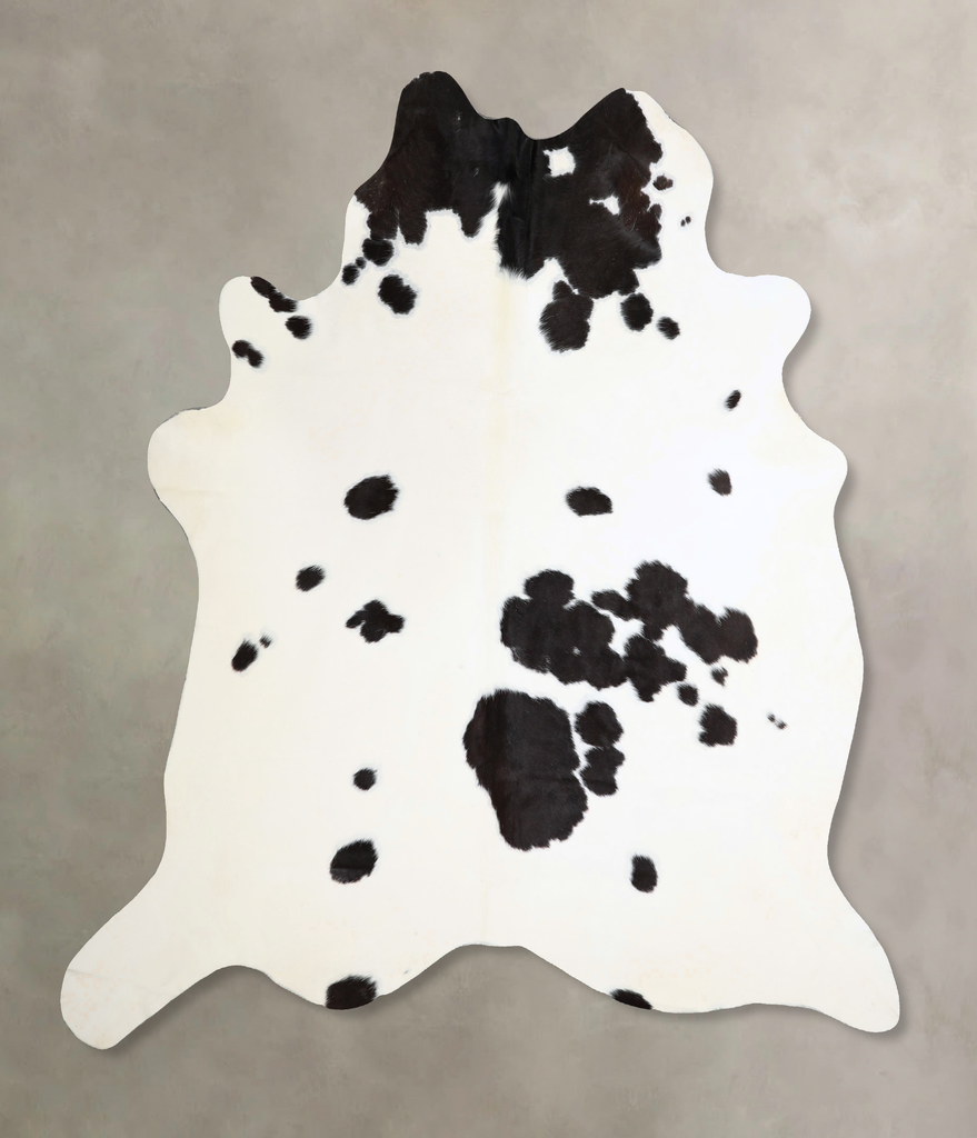 Black and White X-Large Brazilian Cowhide Rug 6'10"H x 6'7"W #A44006 by Hudson Hides