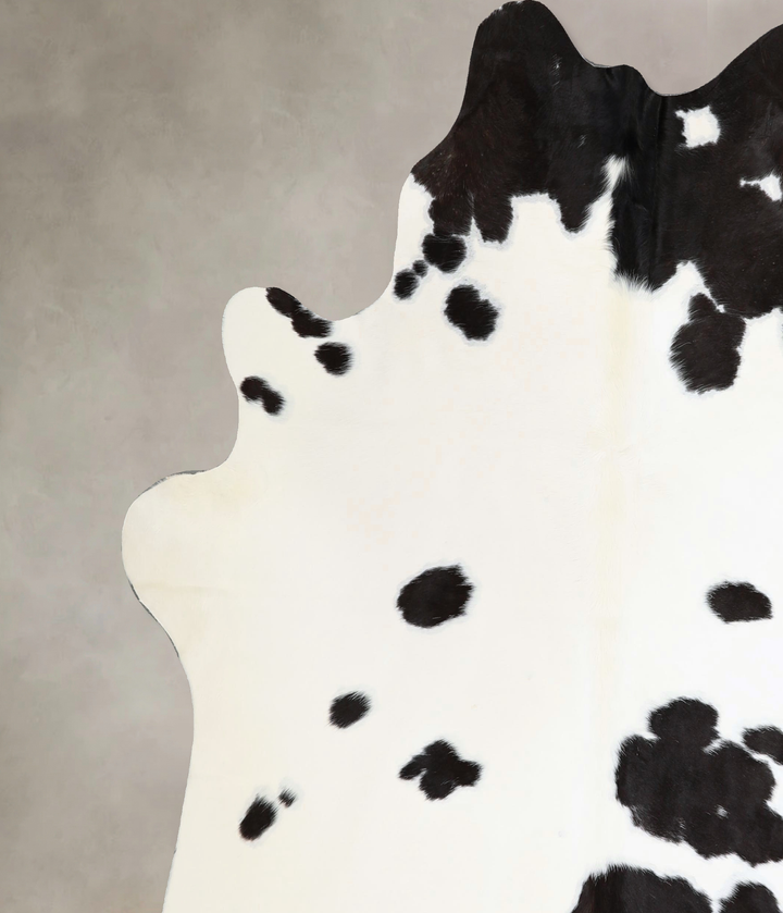 Black and White X-Large Brazilian Cowhide Rug 6'10"H x 6'7"W #A44006 by Hudson Hides