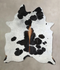 Chocolate and White X-Large Brazilian Cowhide Rug 8'1