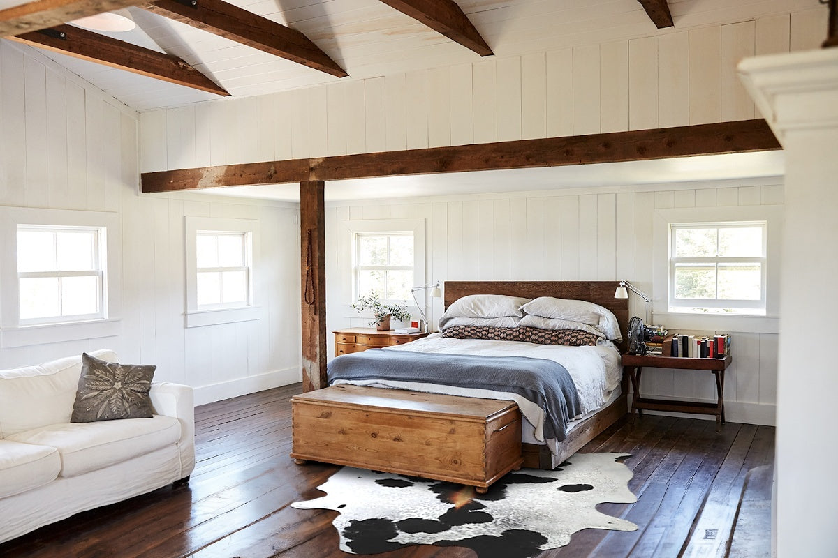 Chocolate and White Cowhide Rug #A44012