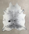 Salt and Pepper Black XX-Large Brazilian Cowhide Rug 8'9