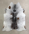 Salt and Pepper Black XX-Large Brazilian Cowhide Rug 7'9