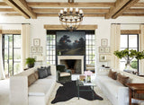 Solid Black X-Large Brazilian Cowhide Rug 7'5"H x 6'6"W #A44036 by Hudson Hides